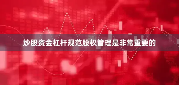 炒股资金杠杆规范股权管理是非常重要的